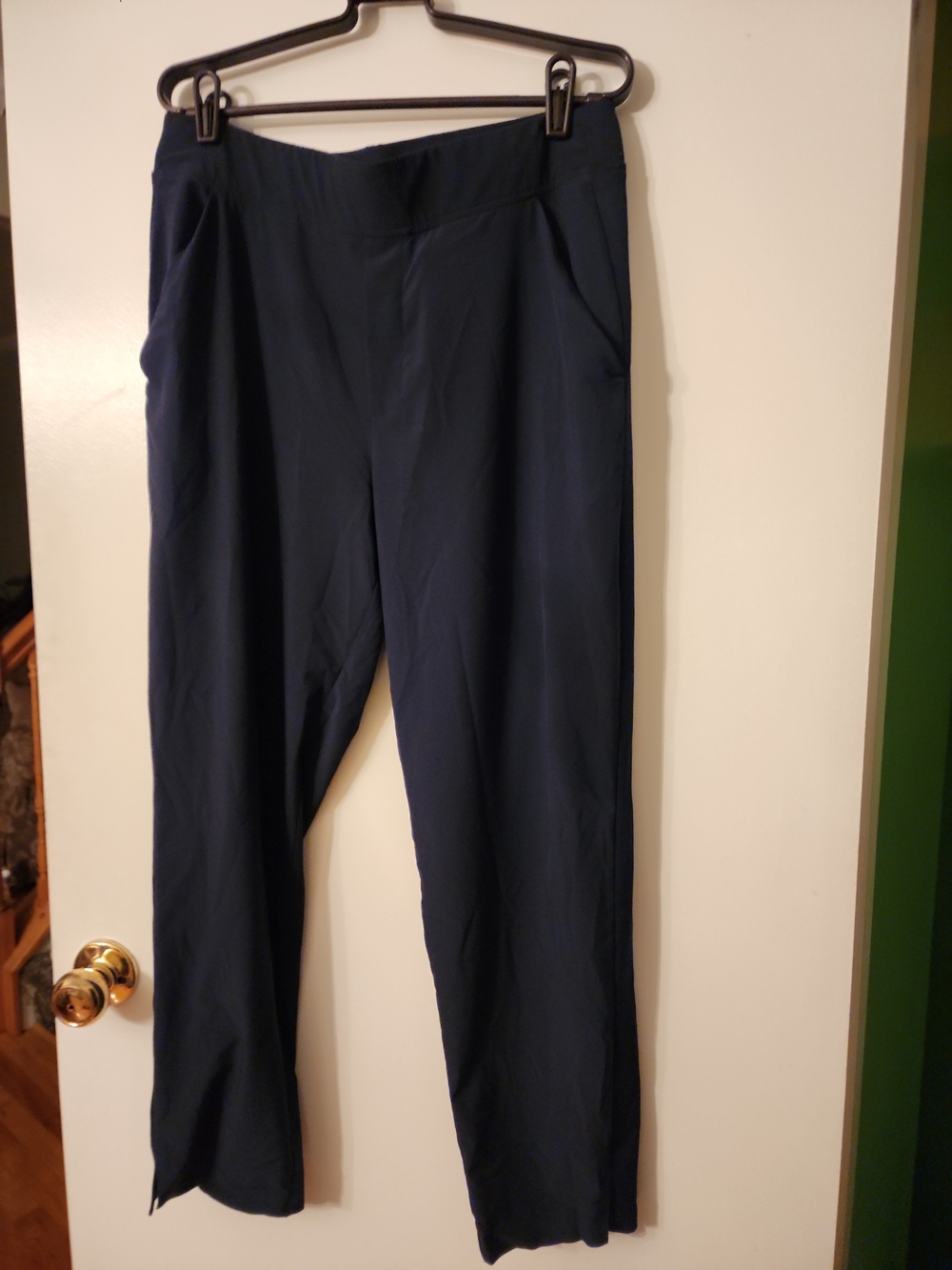 Athleta Brooklyn Pull On Navy Blue Ankle Pants